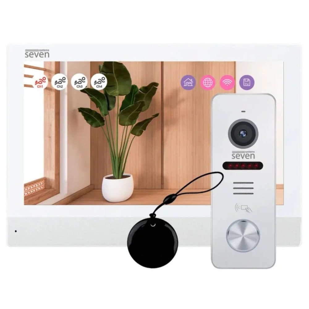 Комплект Wi-Fi домофона SEVEN DP-7579/03 Kit white