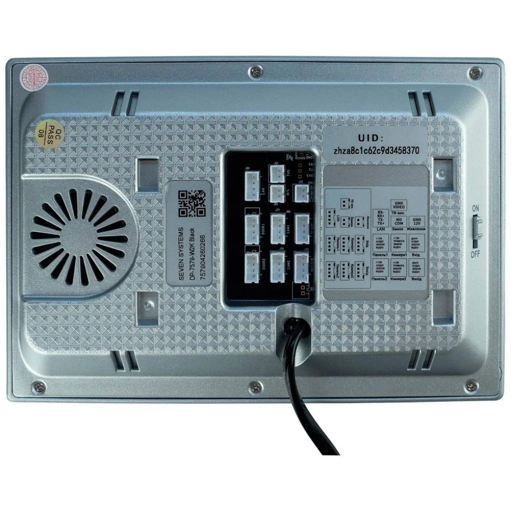Wi-Fi Відеодомофон SEVEN DP-7579-W2K black