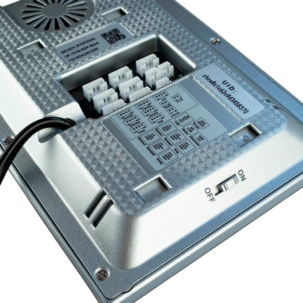 Wi-Fi Відеодомофон SEVEN DP-7579-W2K black