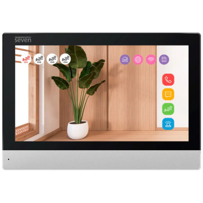 Wi-Fi Відеодомофон SEVEN DP-7579-W2K black