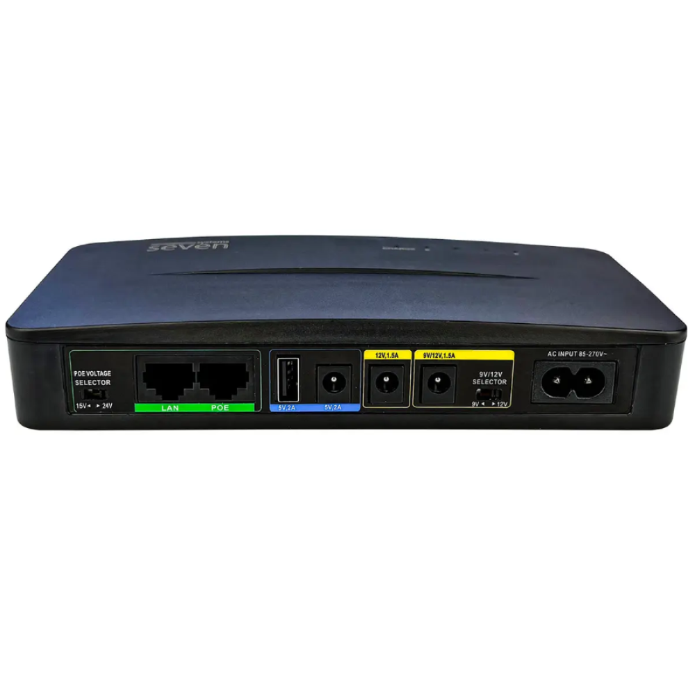 Блок безперебійного живлення Seven miniUPS 36W Black
