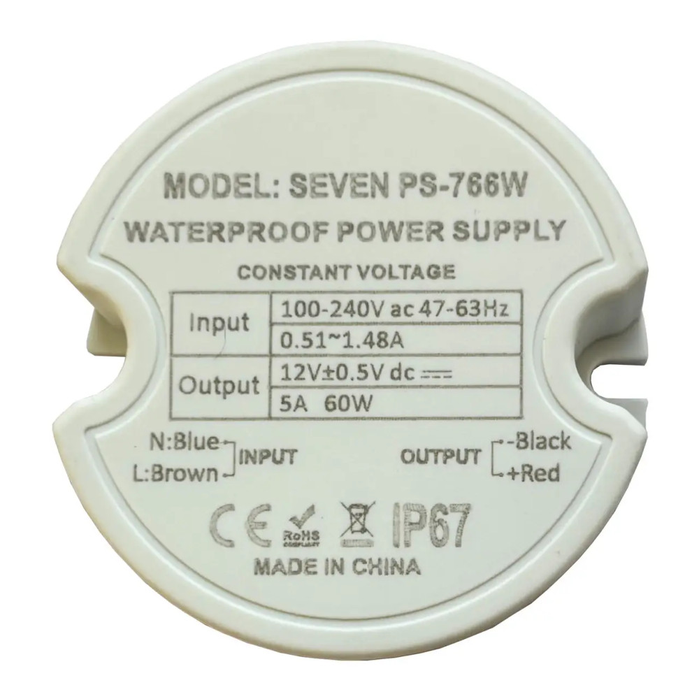 Блок живлення 12В/5А SEVEN PS-766W