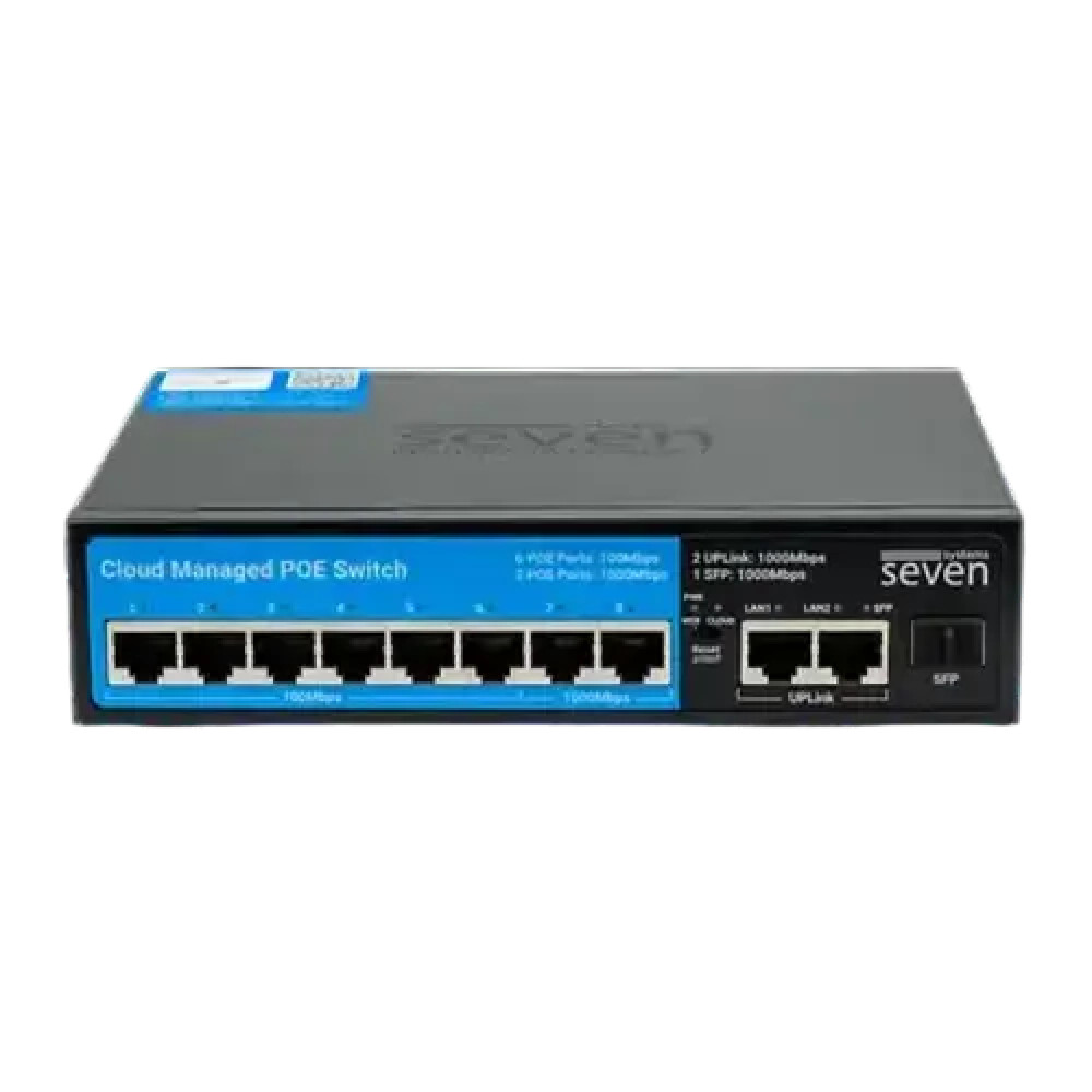 11-портовий комутатор SEVEN PS308G PoE хмарно керований