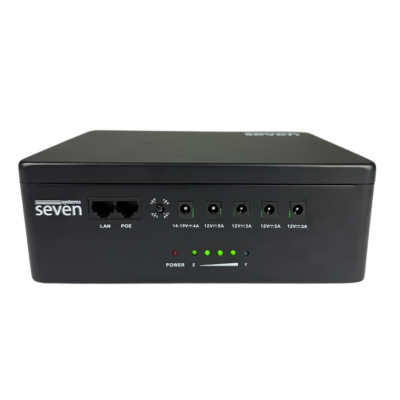 ИБП SEVEN UPS-7960 black 60W LiFePO4 с регулировкой выходного напряжения