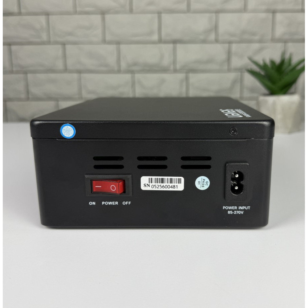 ИБП SEVEN UPS-7960 black 60W LiFePO4 с регулировкой выходного напряжения