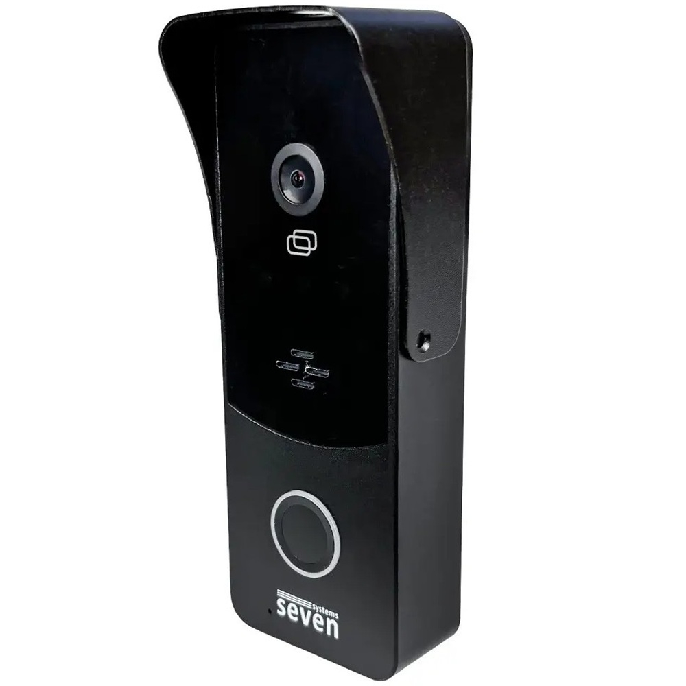 Вызывная панель домофона SEVEN CP-7508 FHD black со встроенным контроллером