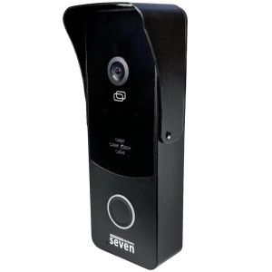 Виклична панель домофону SEVEN CP-7508 FHD black з вбудованим контролером