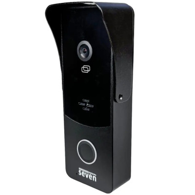 Вызывная панель домофона SEVEN CP-7508 FHD black со встроенным контроллером