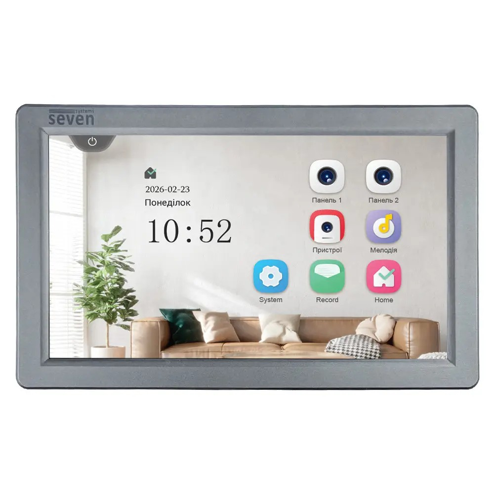 Видеодомофон SEVEN DP-7570 FHD IPS grey