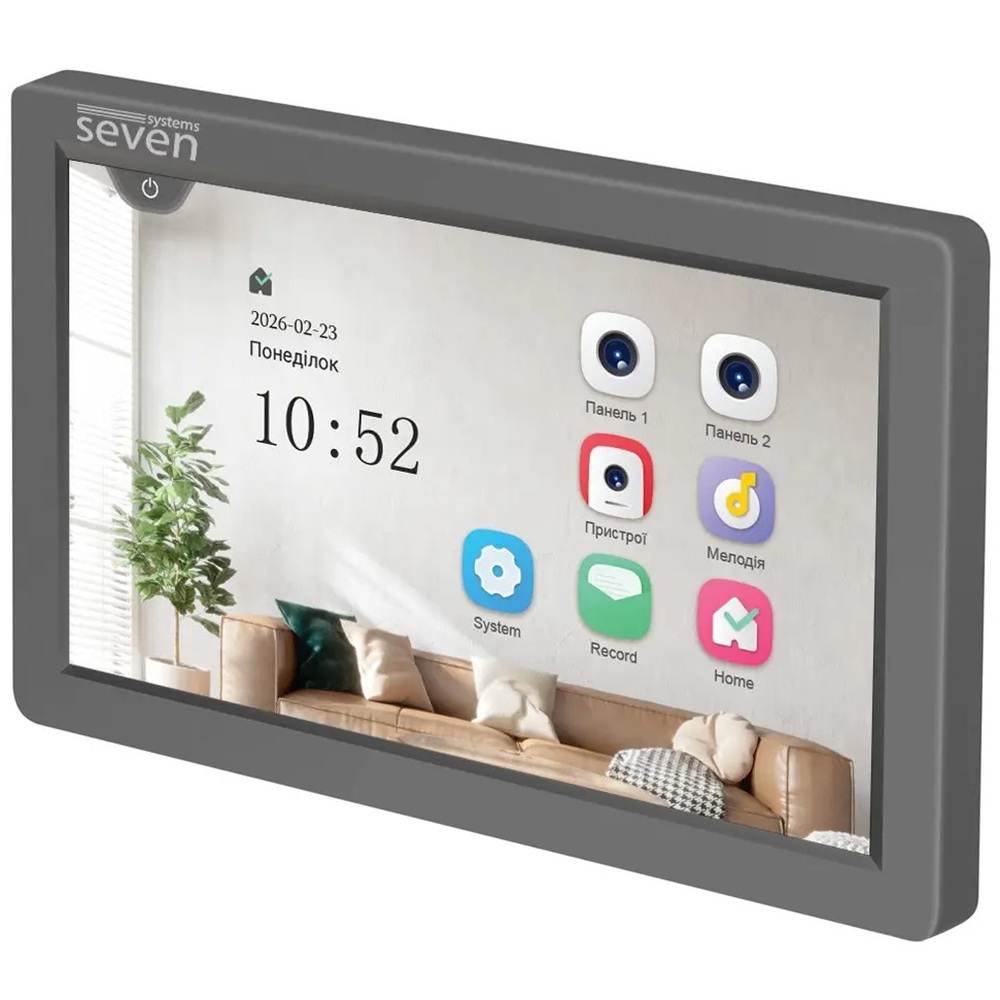 Видеодомофон SEVEN DP-7570 FHD IPS grey