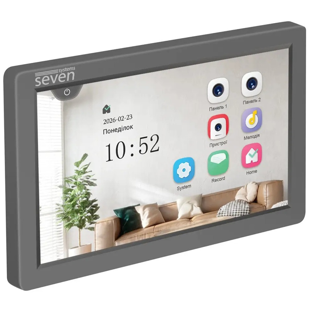 Видеодомофон SEVEN DP-7570 FHD IPS grey