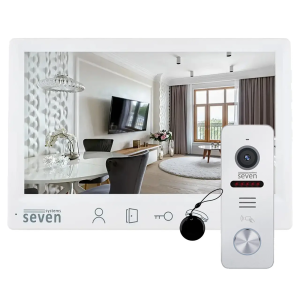 Комплект домофона SEVEN DP-7571/02Kit white со считывателем карт