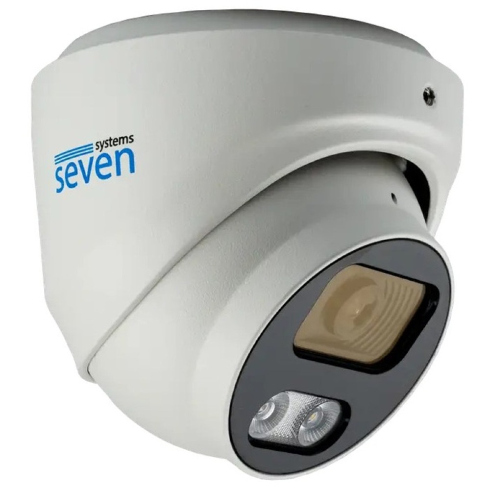 8 Мп IP-камера 8 Мп SEVEN IP-7218PA-DL white 2,8 мм з розумним подвійним підсвічуванням