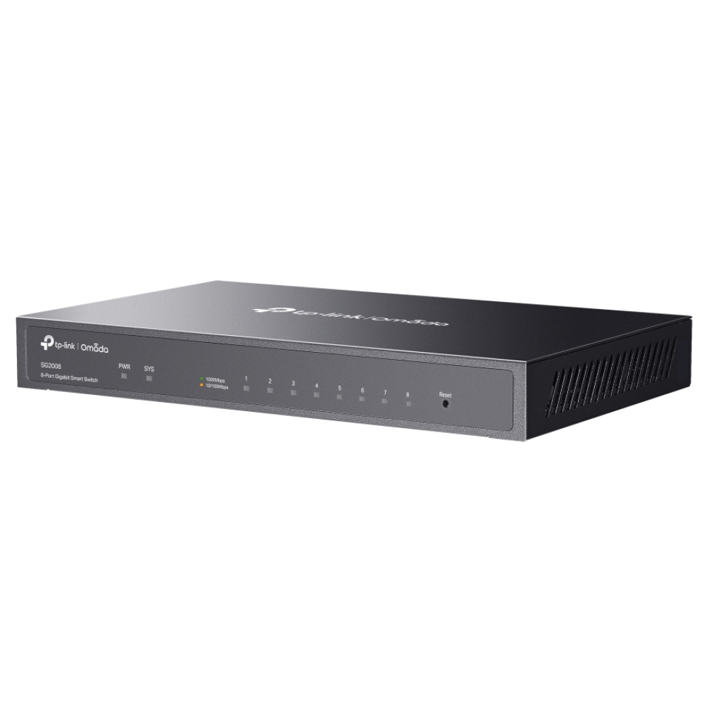 8-портовый коммутатор TP-Link Omada SG2008 неуправляемый