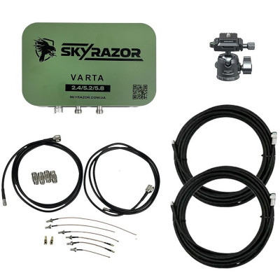 Комплект антенна Skyrazor «Varta» + пигтейлы + кабель 20 метров + кронштейн