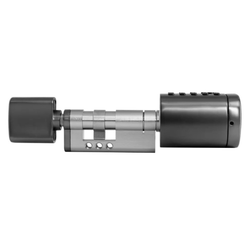 Умный дверной биометрический замок (цилиндр) SEVEN LOCK SL-7773BF black (40-106 мм)