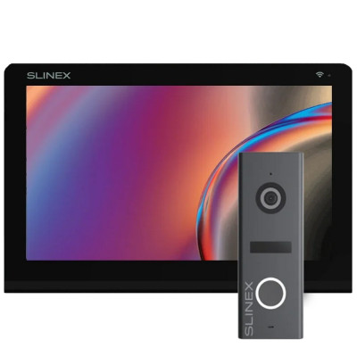 Комплект відеодомофону Slinex Nexo 7 Cloud black + ML-17HD graphite