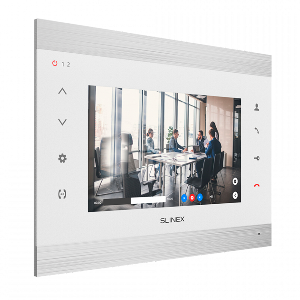 Wi-Fi Видеодомофон Slinex SL-07N Cloud white + silver с переадресацией вызова