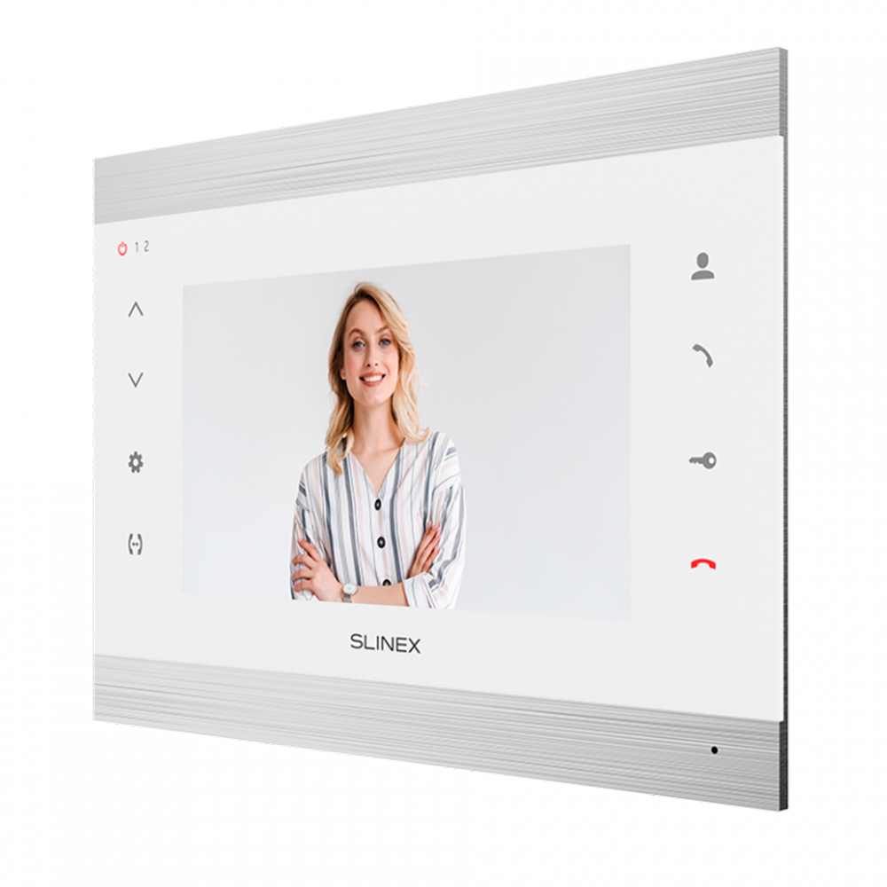 Wi-Fi Видеодомофон Slinex SL-07N Cloud white + silver с переадресацией вызова