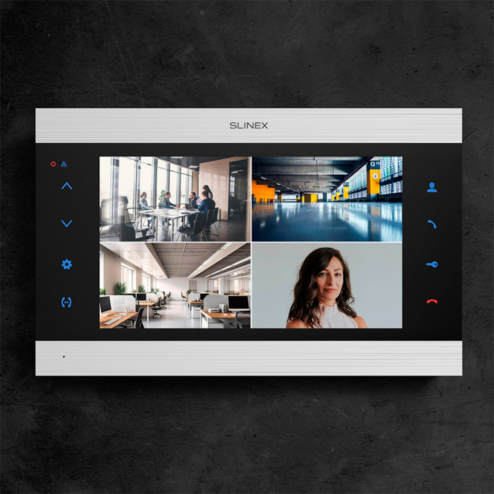 Wi-Fi відеодомофон Slinex SL-10N Cloud silver + black з переадресацією виклику