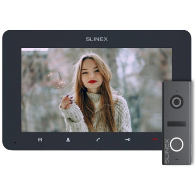 Комплект відеодомофону Slinex SM-07 Graphite + ML-17HD Graphite