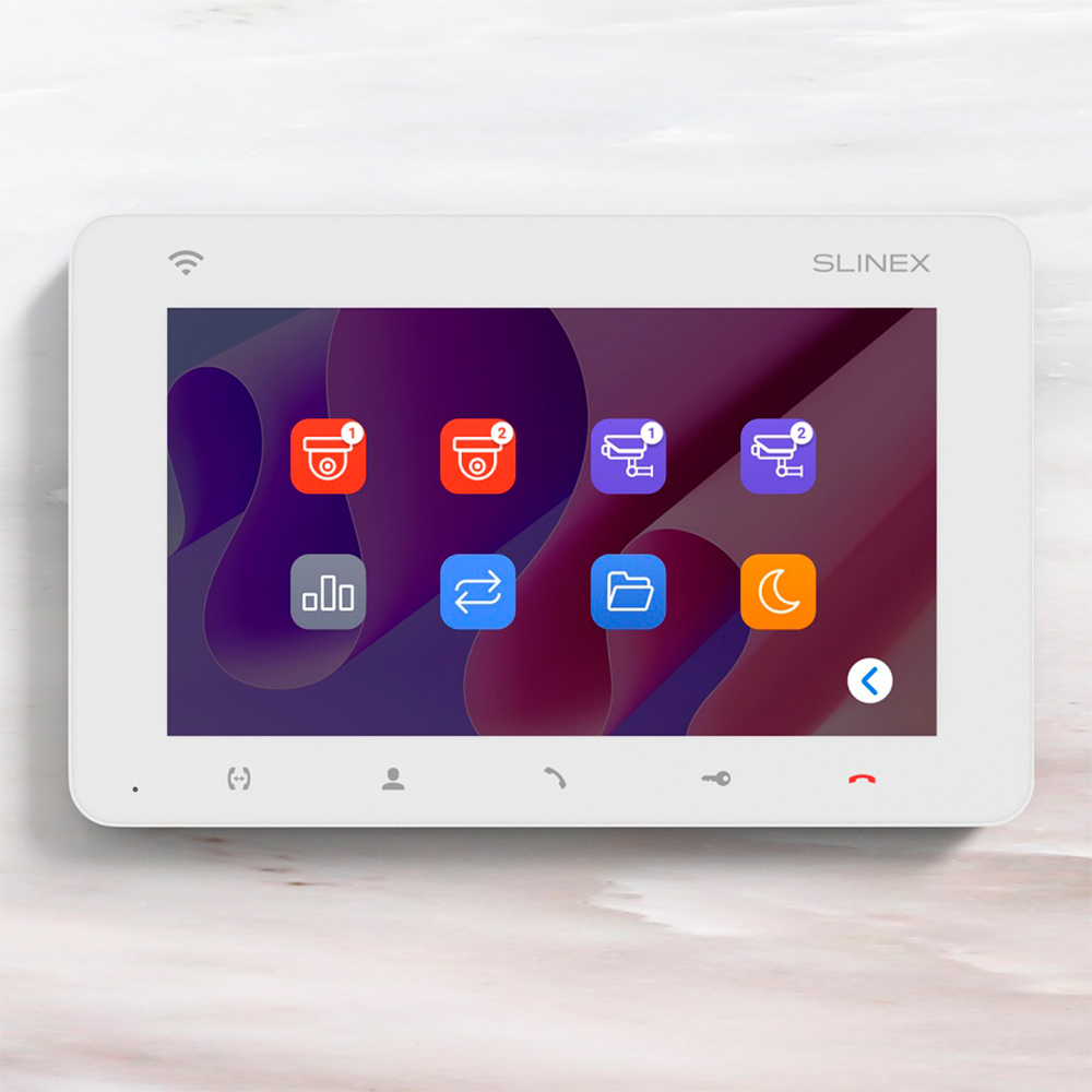 Відеодомофон Slinex SM-07N Cloud white з переадресацією виклику