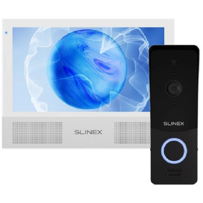 Комплект відеодомофона Slinex Sonik 7 AI white + ML-20HD Black