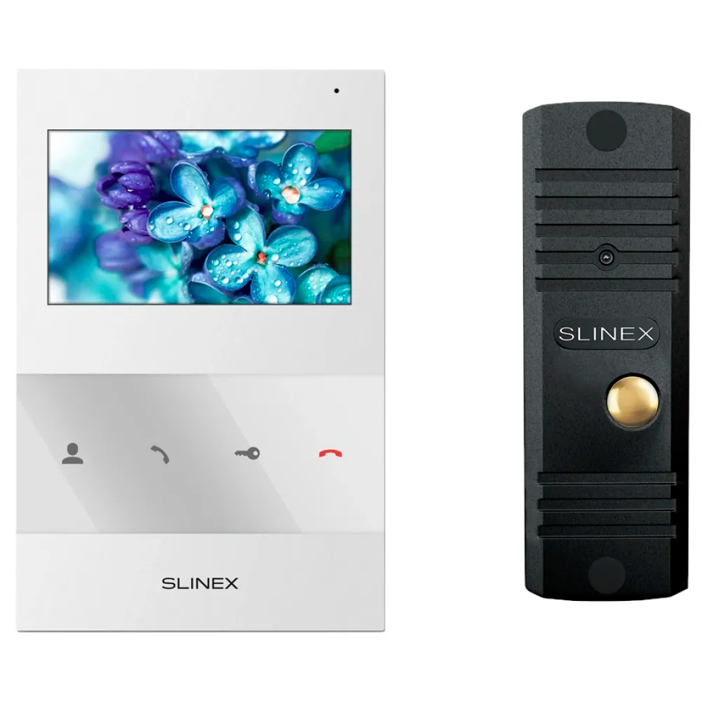 Комплект видеодомофона Slinex SQ-04 (White) + ML-16НD (Black)