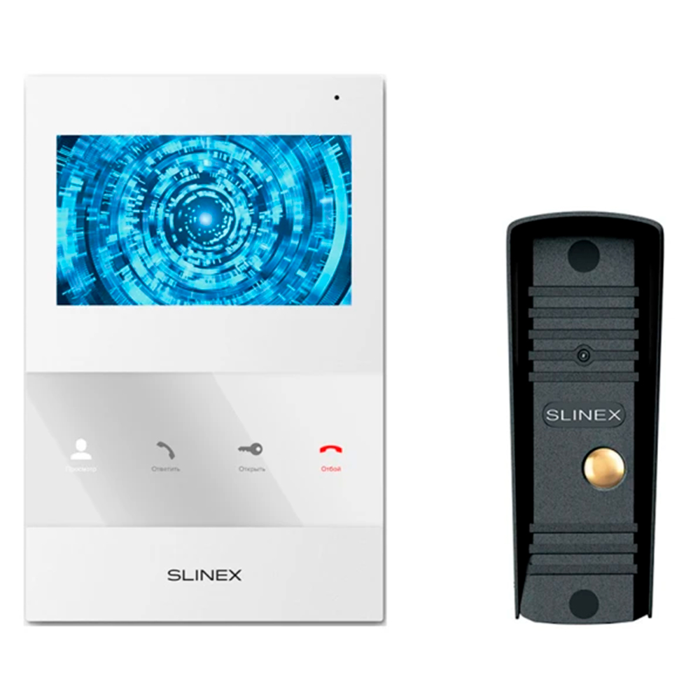 Комплект видеодомофона Slinex SQ-04M(White)+ML-16НR(Black)