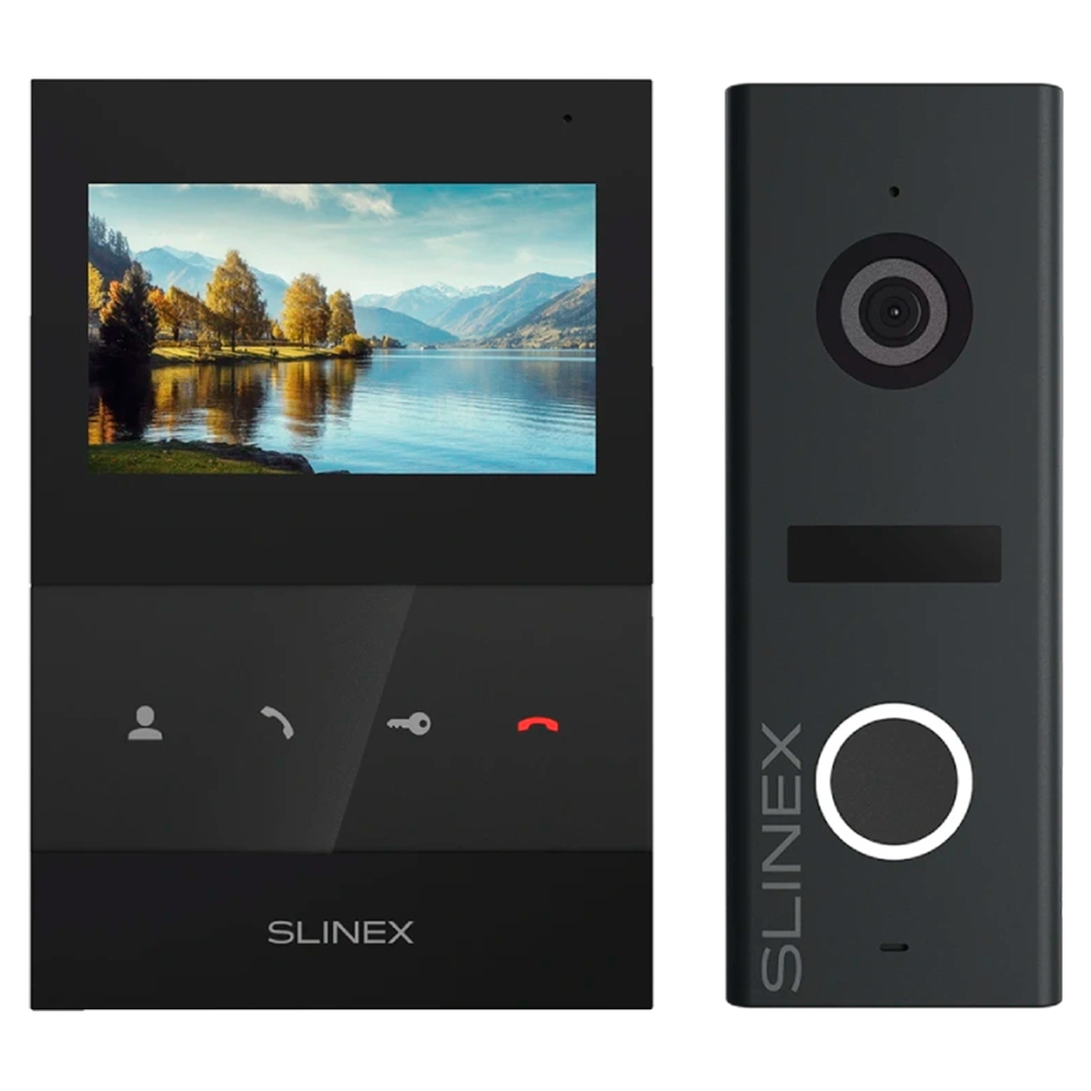 Комплект видеодомофона Slinex SQ-04 Black + ML-17HR Graphite