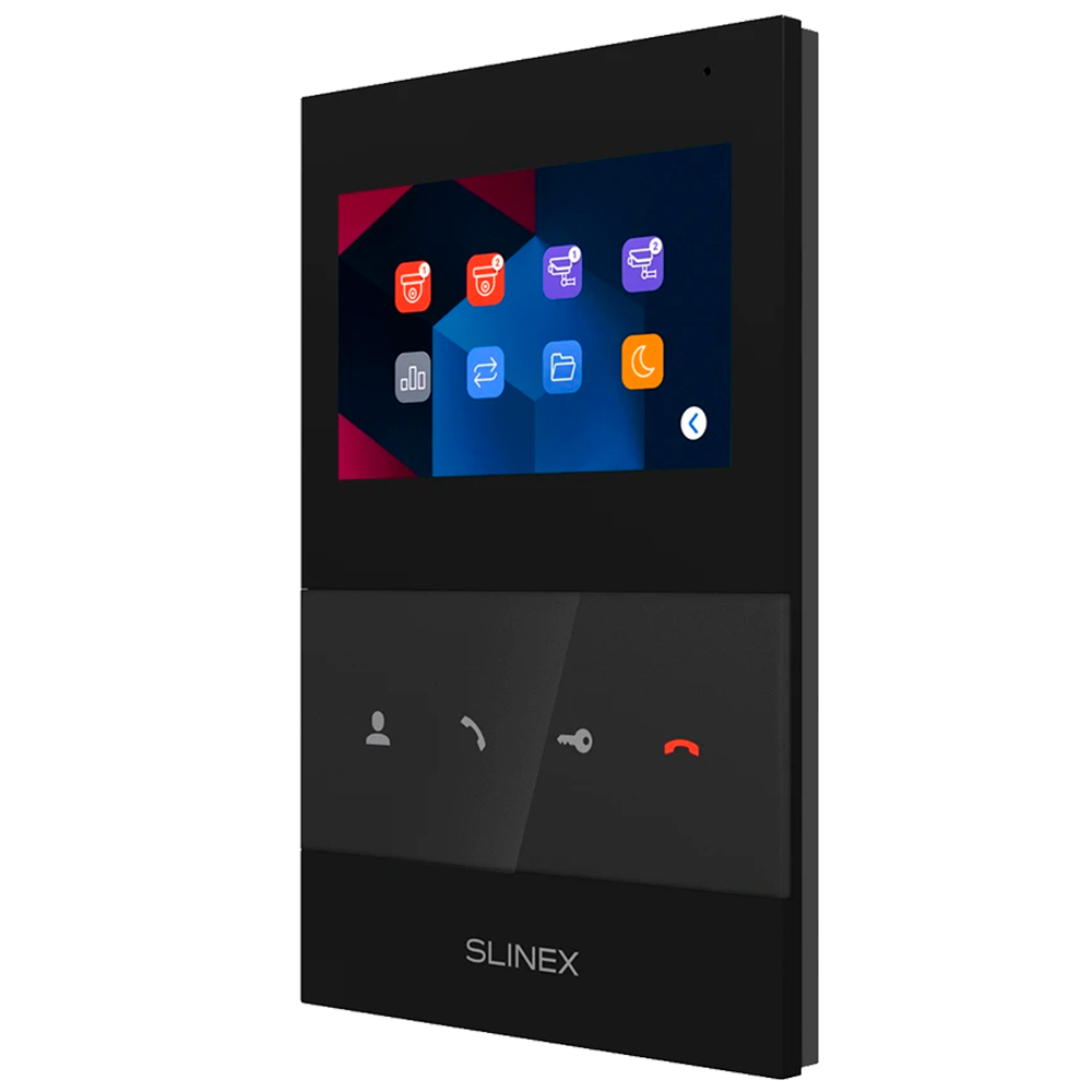 Комплект видеодомофона Slinex SQ-04 Black + ML-17HR Graphite