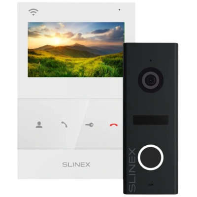 Комплект відеодомофону Slinex SQ-04N Cloud white + ML-17HD black