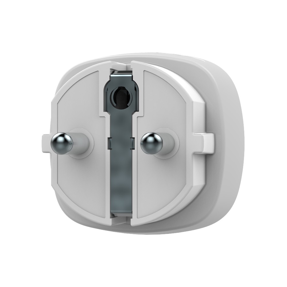 Радіокерована розумна розетка Ajax Socket (type F) Jeweller white з лічильником енергоспоживання  (38209.34.WH1)