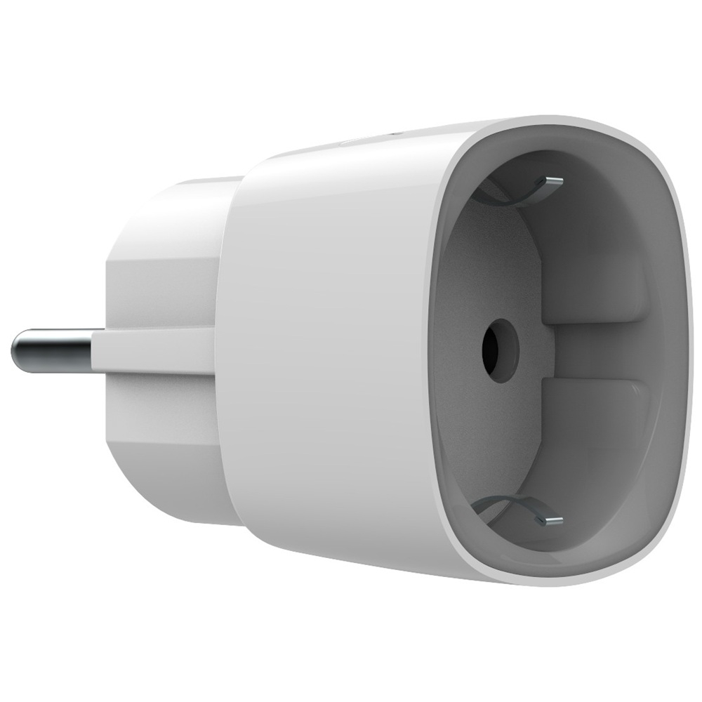 Радіокерована розумна розетка Ajax Socket (type F) Jeweller white з лічильником енергоспоживання  (38209.34.WH1)