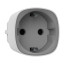 Радіокерована розумна розетка Ajax Socket (type F) Jeweller white з лічильником енергоспоживання  (38209.34.WH1)