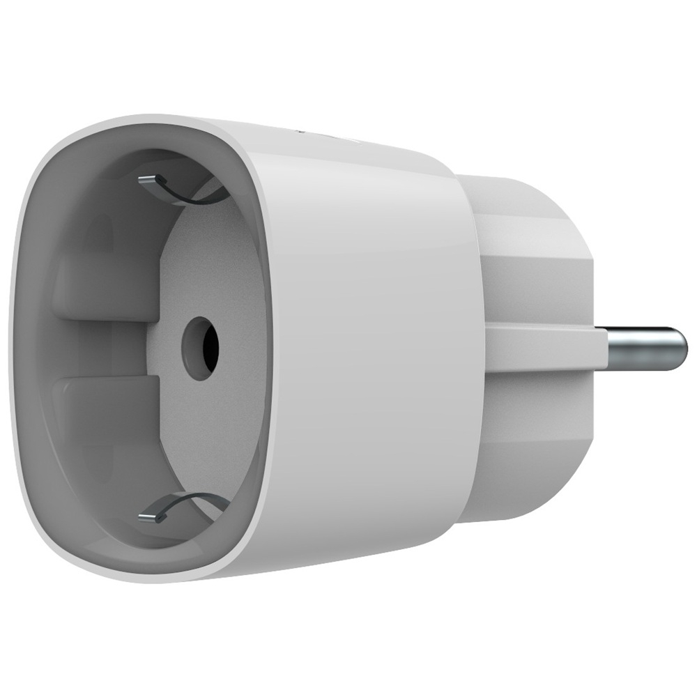 Радіокерована розумна розетка Ajax Socket (type F) Jeweller white з лічильником енергоспоживання  (38209.34.WH1)