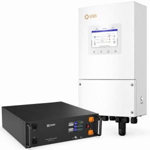Комплект резервного живлення Solis S6-EH1P6K-L-PLUS (6 кВт, 1 фаза, 2 MPPT, LV) + Renon EBrick 51,2 В 100 А·год (R-EB005161)