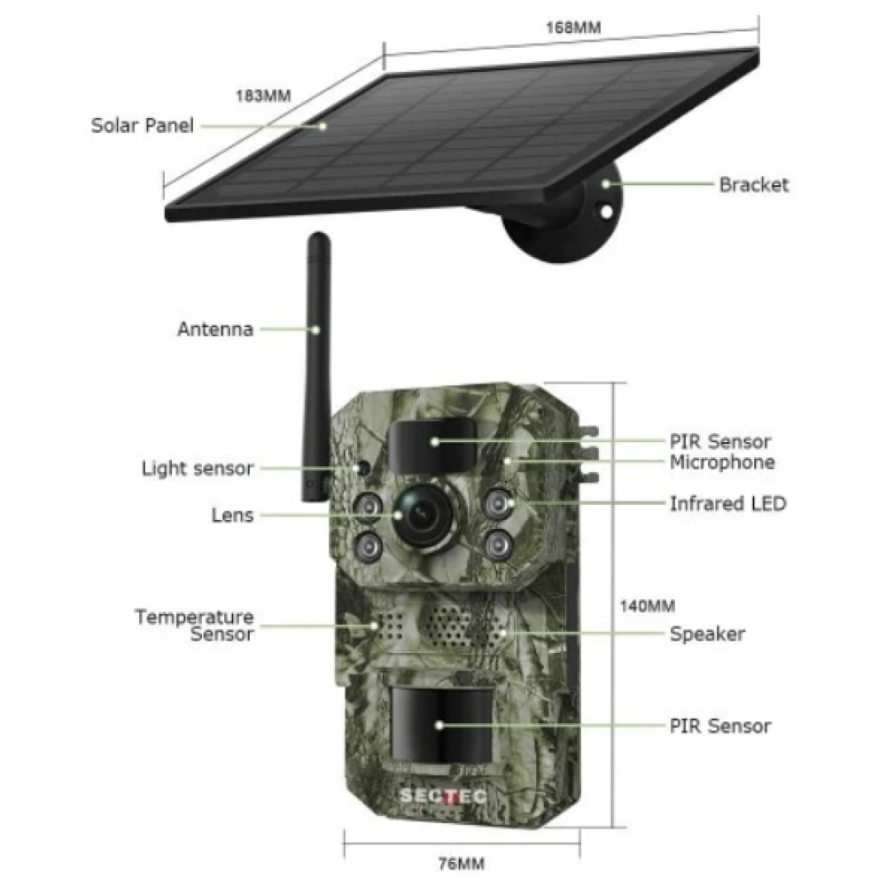 Фотопастка Sectec ST-HC809 GPS (7800mAh)