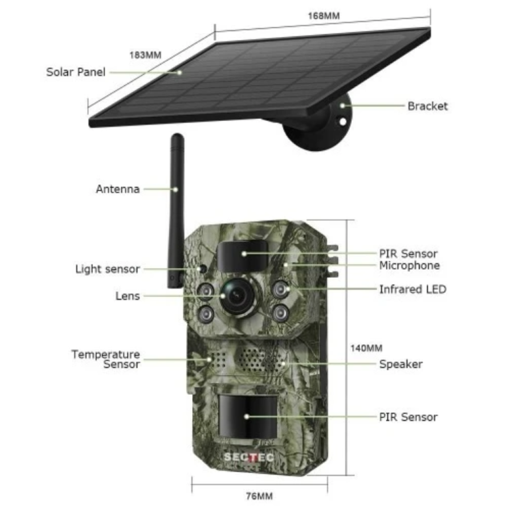 Фотоловушка Sectec ST-HC809 (7800mAh)