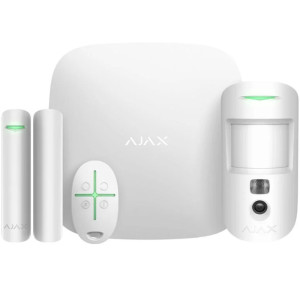 Комплект бездротової сигналізації Ajax StarterKit Cam Plus white з фотофіксацією тривог (117597.66.WH1)
