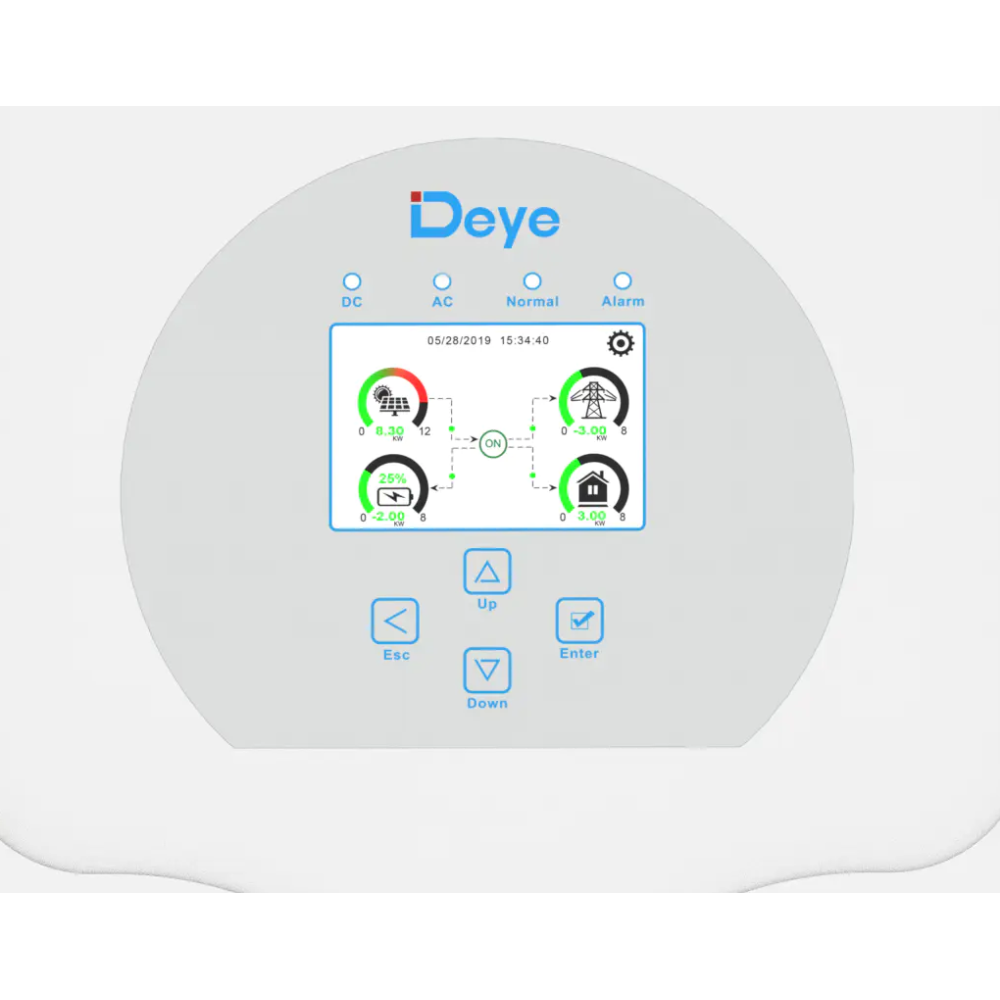 Гібридний інвертор Deye SUN-6K-SG05LP1-EU-AM2-P (6 кВт, 1Ф, 48В)