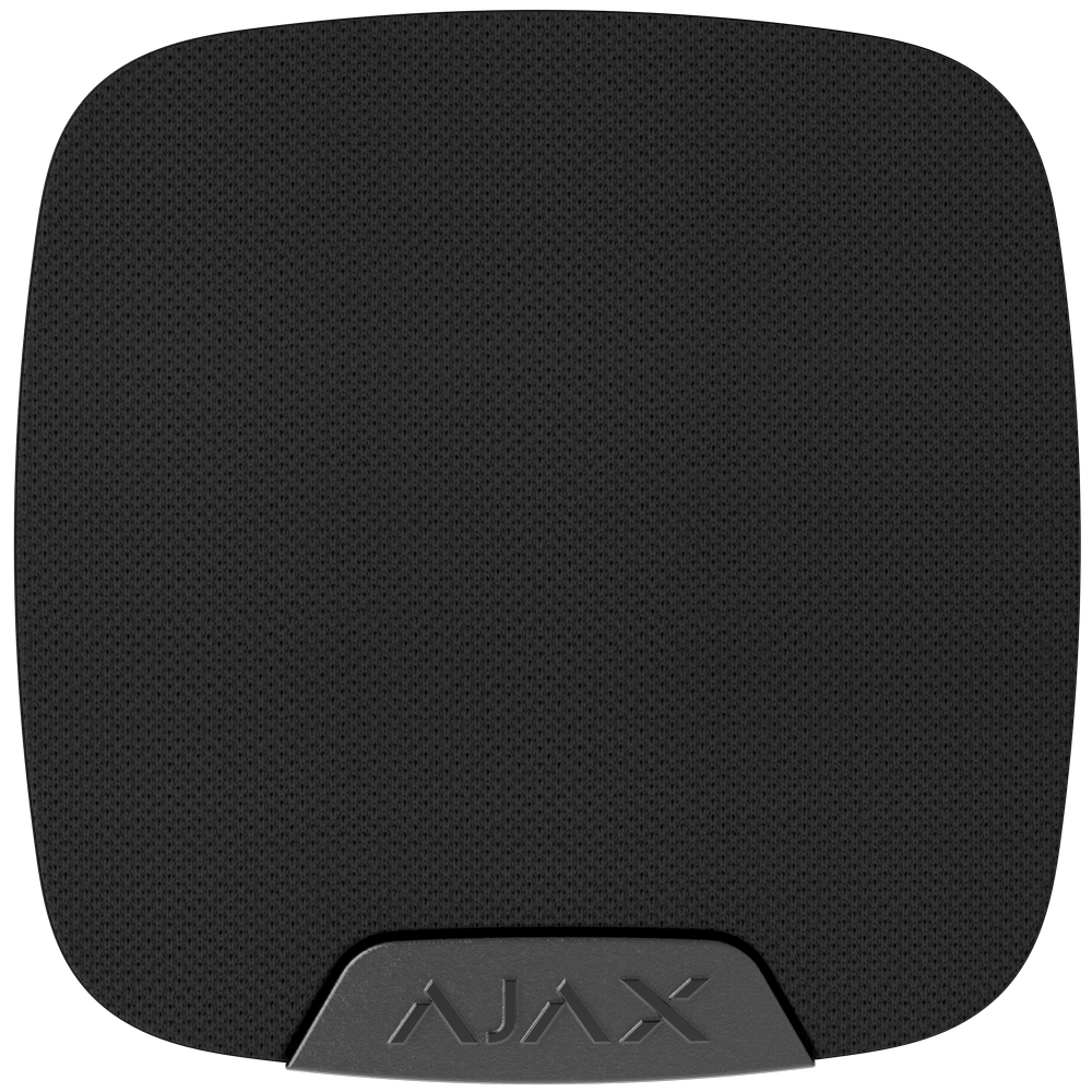 Беспроводная сирена Ajax Superior HomeSiren Jeweller black с клеммой для светодиода (67731.11.BL1)