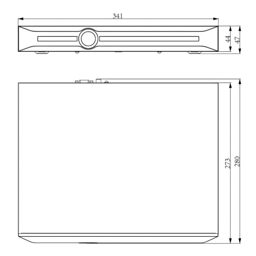 10-канальний NVR-відеореєстратор Tiandy TC-R3210 Spec: I/F
