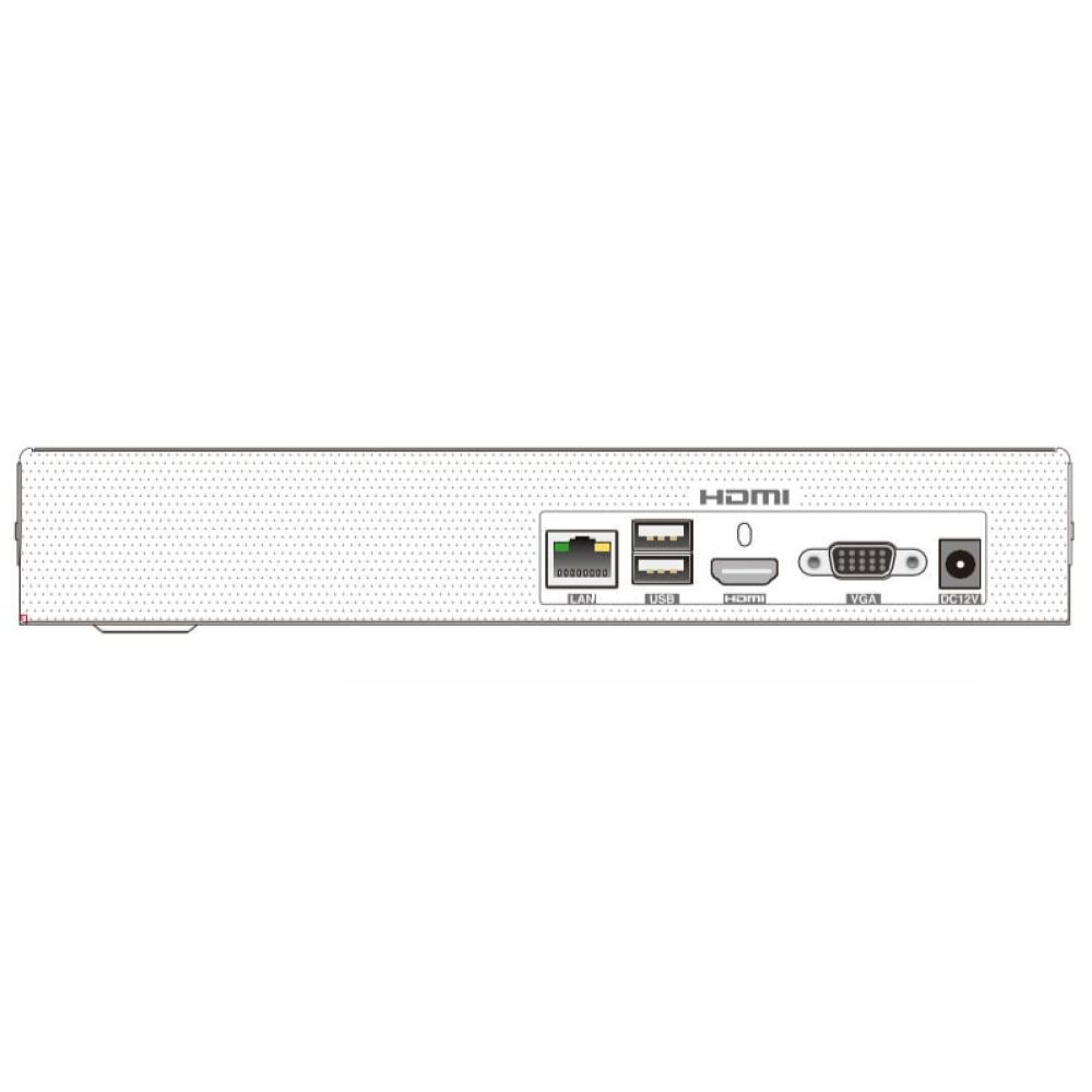 4-канальний IP-відеореєстратор 8Mp TVT TD-3004H1-B1-B