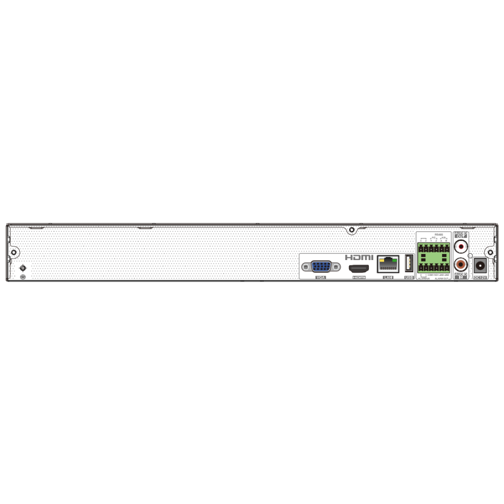 16-канальний IP-відеореєстратор 8Mp TVT TD-3116H2-B2-B (160-160)