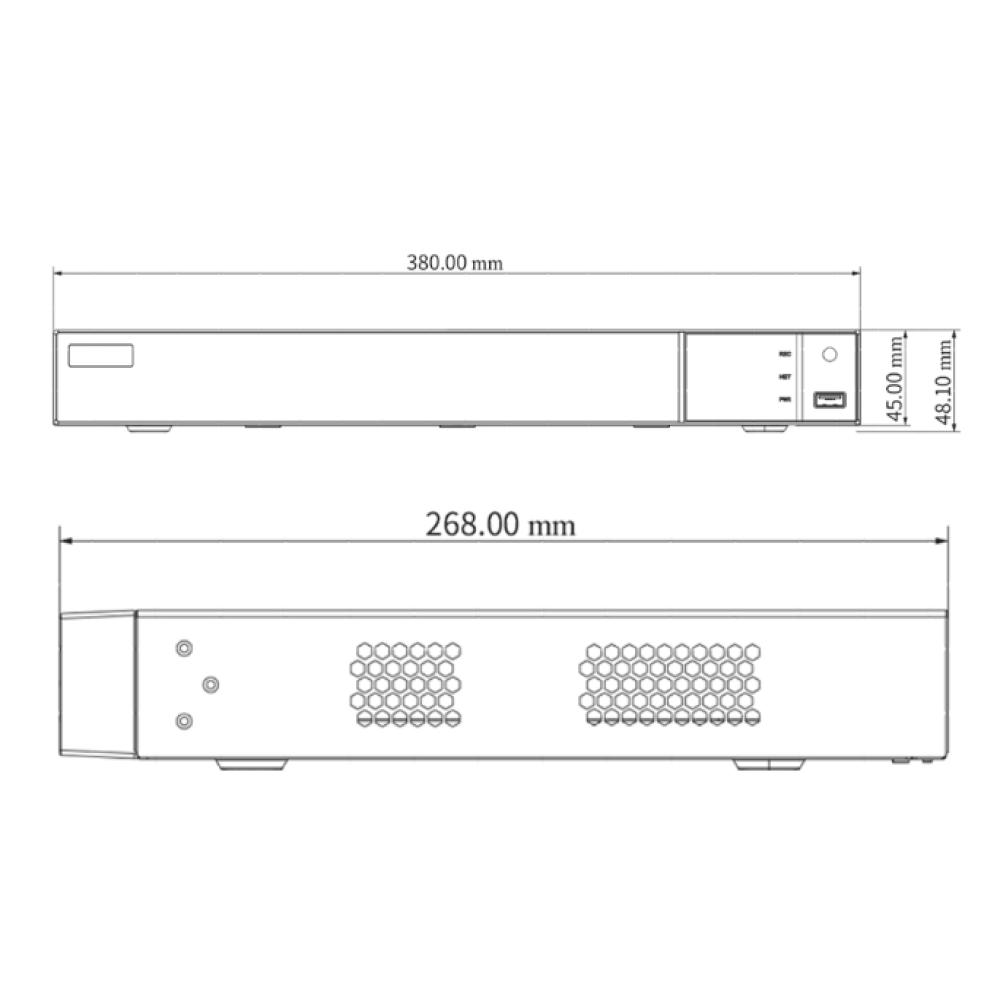 32-канальний IP-відеореєстратор 8Mp TVT TD-3132H2-B2-B (192-192)