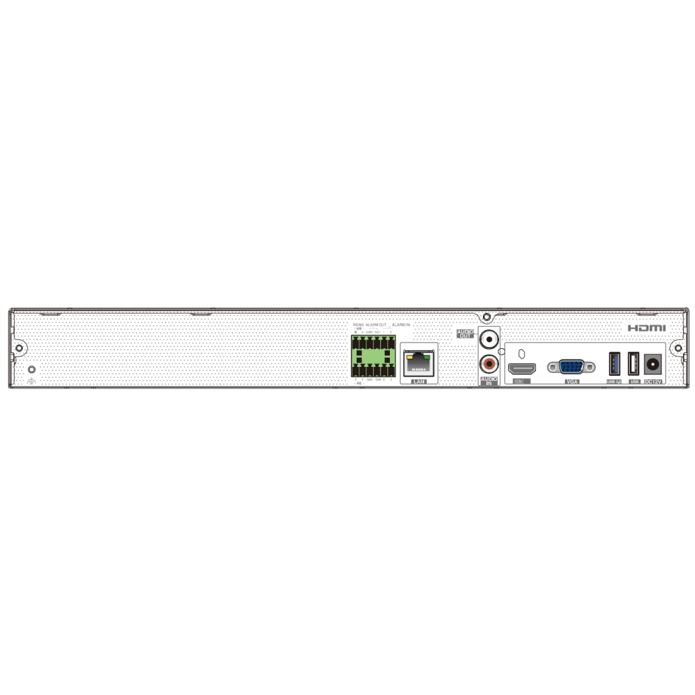32-канальний IP-відеореєстратор 8Mp TVT TD-3132H2-B2-B (192-192)