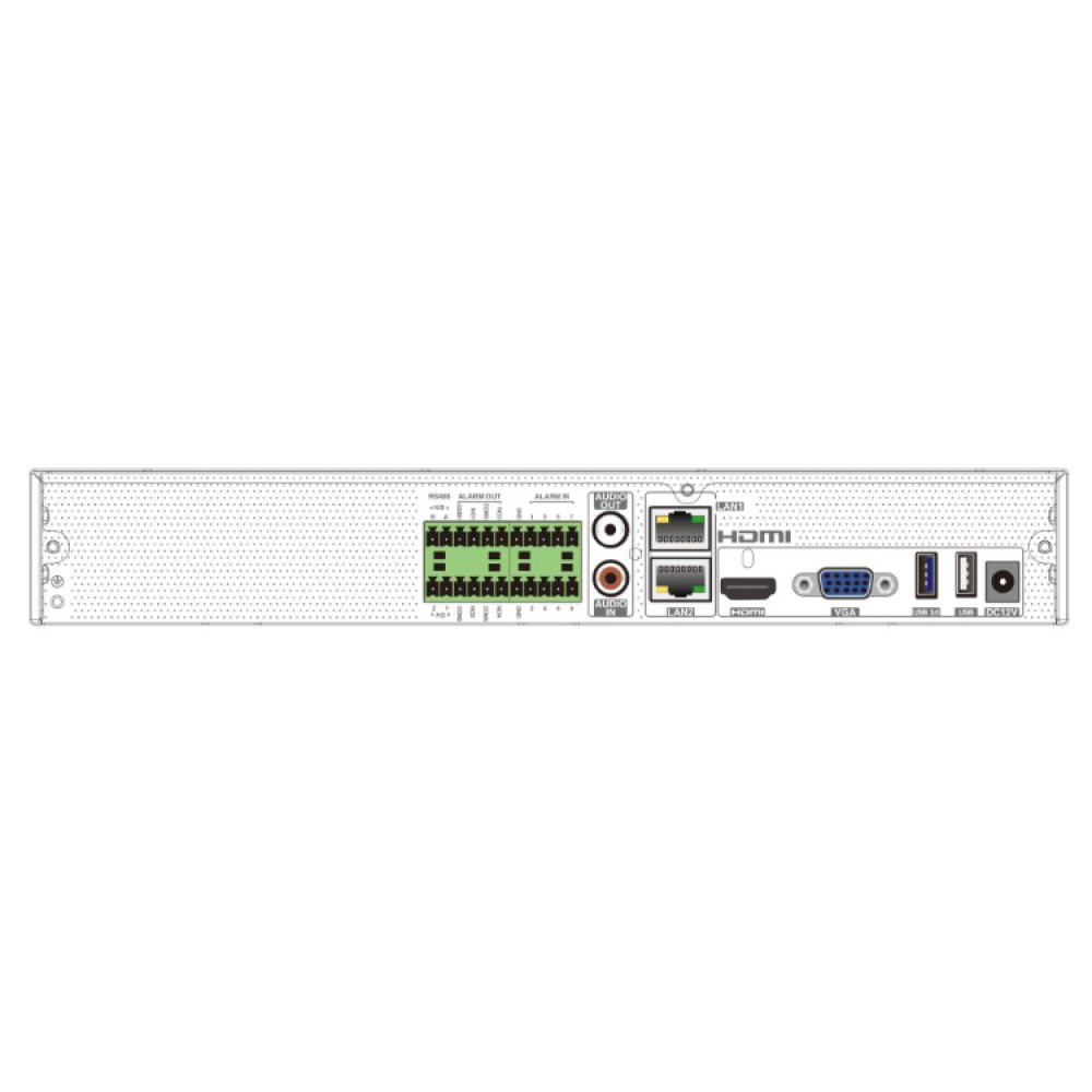 8-канальный IP-видеорегистратор 16Mp TVT TD-3308H1-B2-B (160-160)