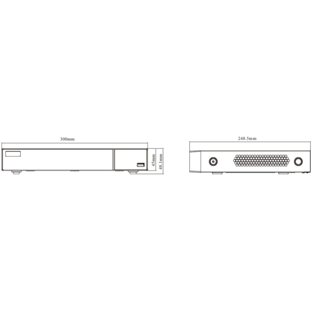 8-канальный IP-видеорегистратор 16Mp TVT TD-3308H1-B2-B (160-160)