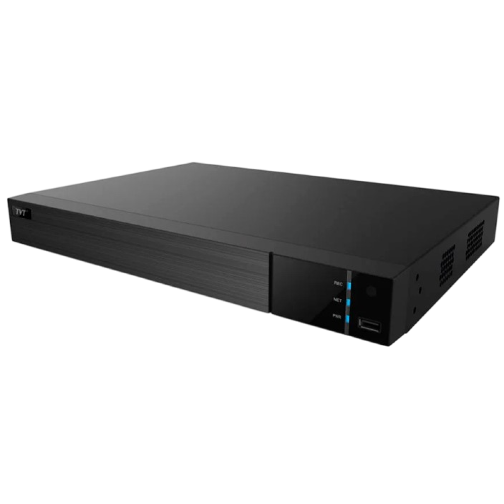 16-канальний IP-відеореєстратор TVT TD-3316H2-16P-B2-B з підтримкою PoE